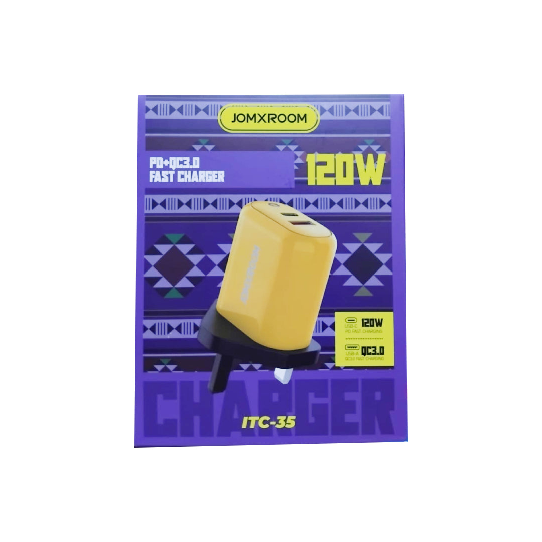 Jomxroom 120W PD+QC3.0 Fast Charger (VG/LV/LT)