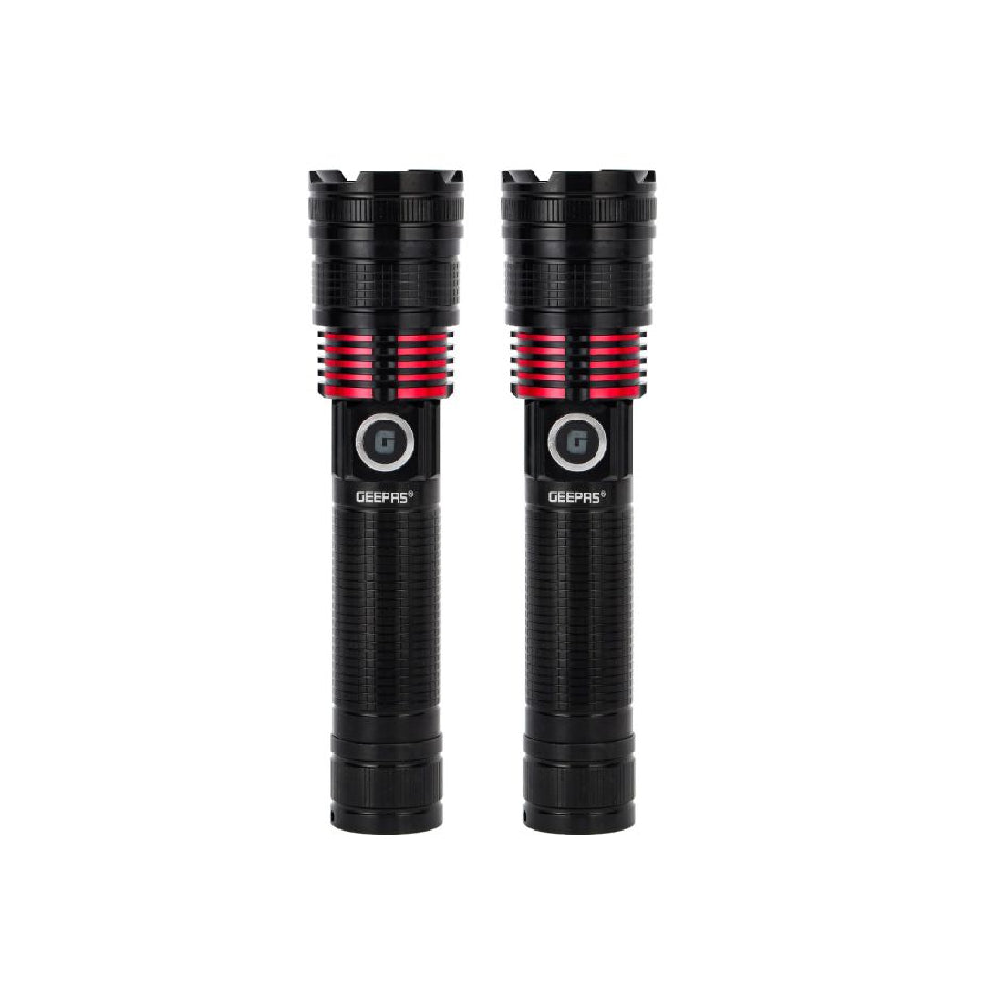 Geepas Rechargeable Led Flashlight Combo - GFL4667Z | B.6294015500714 (IO/IE/IH TX)