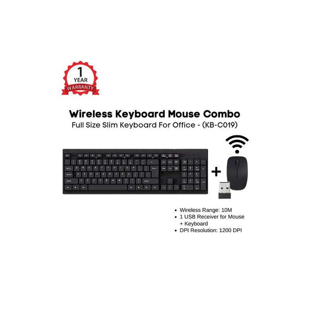 Mikuso Wireless Keyboard and Mouse Combo