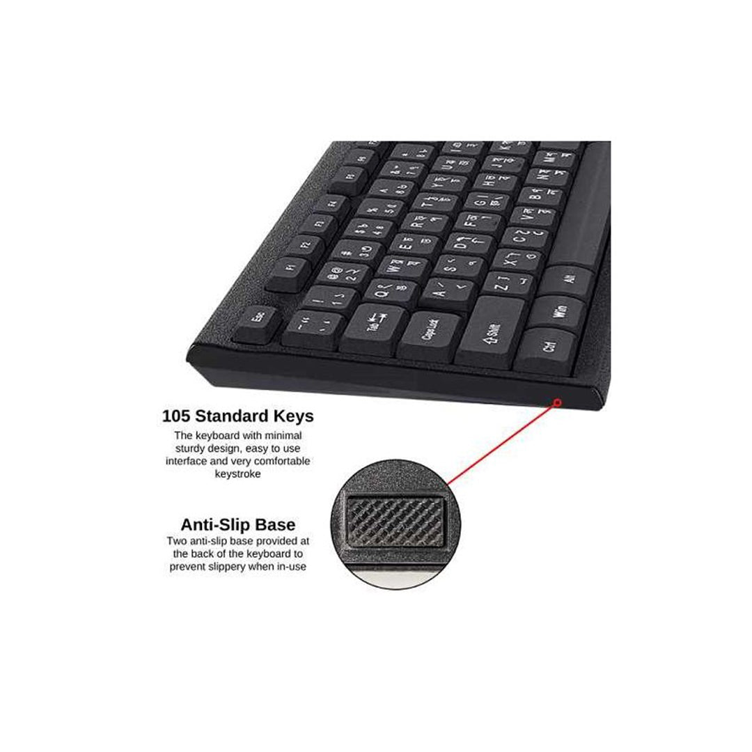 Mikuso Wireless Keyboard and Mouse Combo