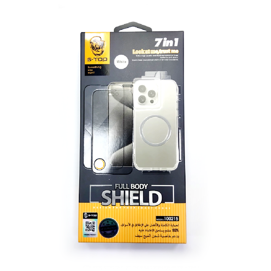 S-TOP-100215 7 in 1 Full Protection Package  | IPhone 15 Pro Max (LP/UT/BT)