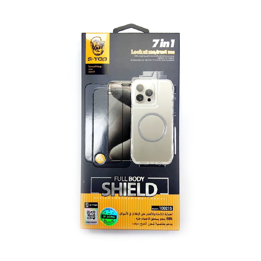S-TOP-100215 | 7 in 1 Full Protection Package | IPhone 14 Pro (LP/UT/BT)