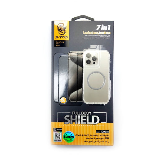 S-TOP-100215 | 7 in 1 Full Protection Package  | IPhone 14 Pro (LP/UT/BT)