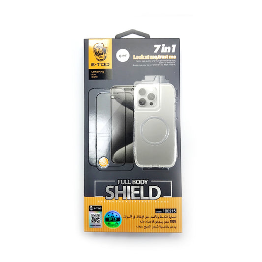 S-TOP-100215 | 7 in 1 Full Protection Package  | IPhone 15 (LP/UT/BT)