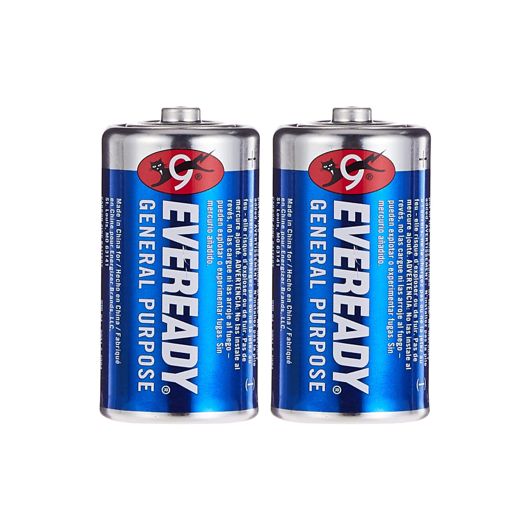 Eveready Carbon Zinc Blue - Shrink Pack Of 2 Batteries (SC/SH)