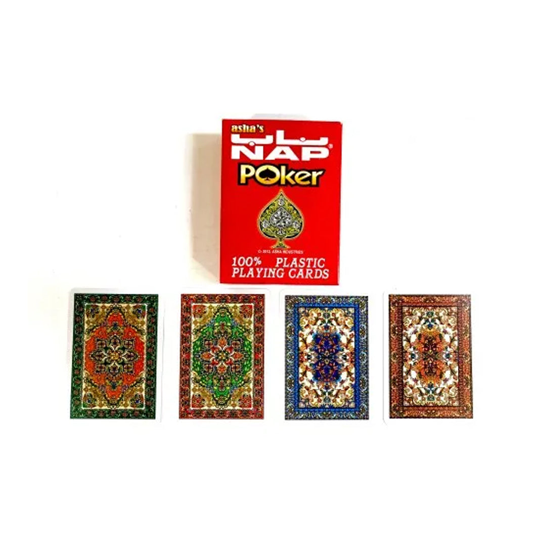 Asha's Nap Poker 100% All Plastic Playing Cards | B.6923584673252 (EH-ER-EI CA)