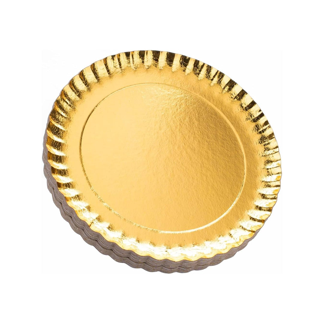 Disposible Gold Foil Cardboard Serving Tray Round 280mm 1KG | B.99880545 (RA/RI/MN-TX)