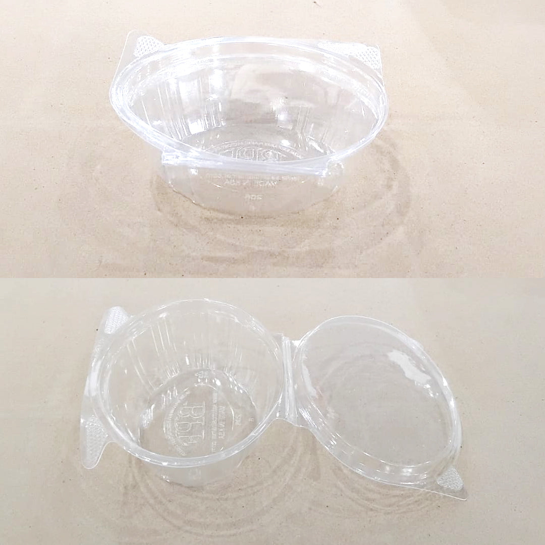 CLEAR PLASTIC SALAD BOX (206) 50PCS | B.99944278 (AI/RO/RE-TX)