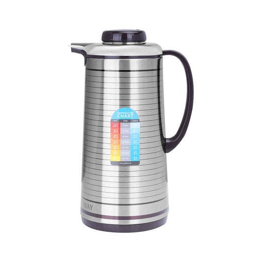 Royalford RF5288 1L Vacuum Flask - Heat Insulated Thermos for Keeping Hot/Cold Long Hour | B.6294009938264 (EN-EC-EA)