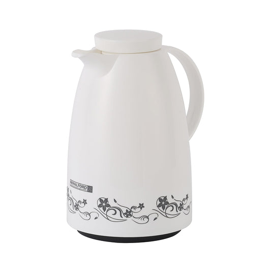 Royalford Jenna Vacuum Flask with Pink Glass Inner 1000ml | B.6294016433646 (NR-ES-EE-TX)