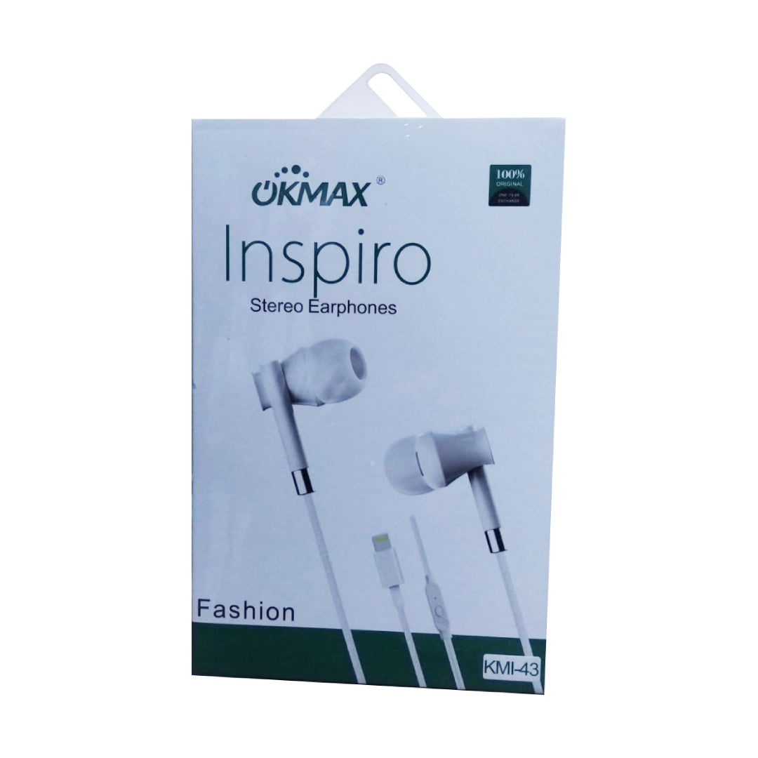 Okmax Inspiro Stereo Earphones (VP/LB/UT)