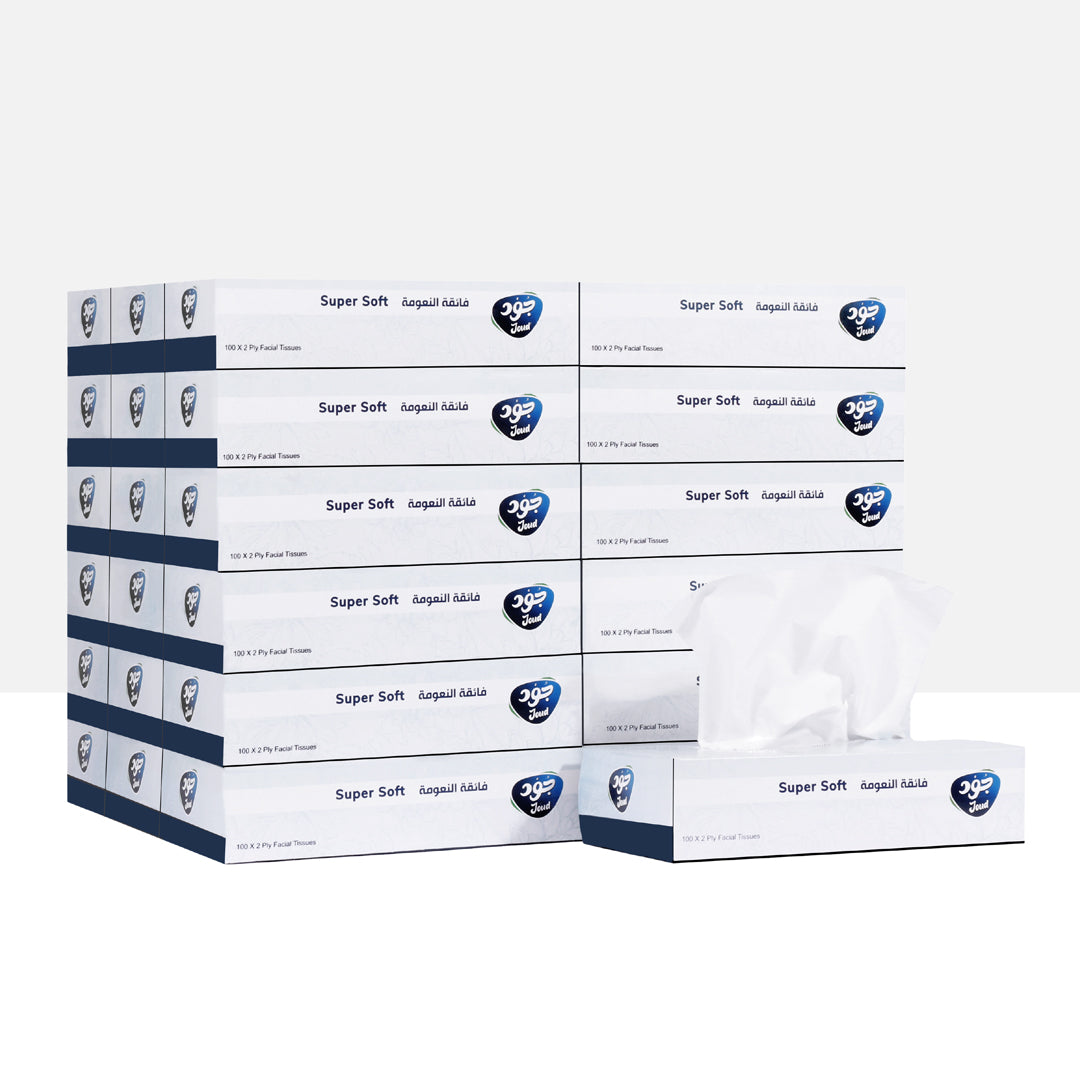 Joud Super Soft Tissue 100 sheets X 2Ply 6 Box | B.99868314 (CA-TX)