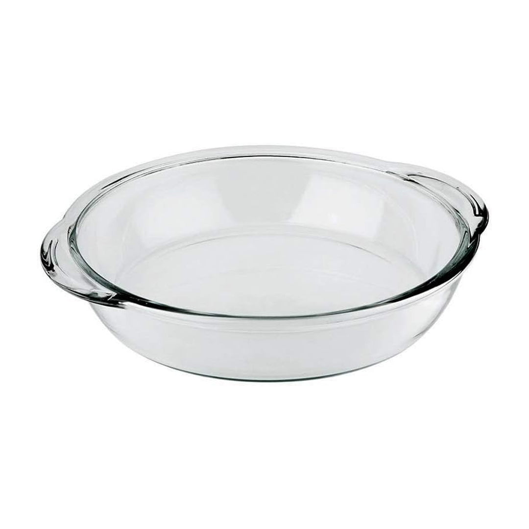 Wadi Glass Round Platter Can Go Oven Cake Baking Pan 17cm | B.6957577500935 (AE-TX)