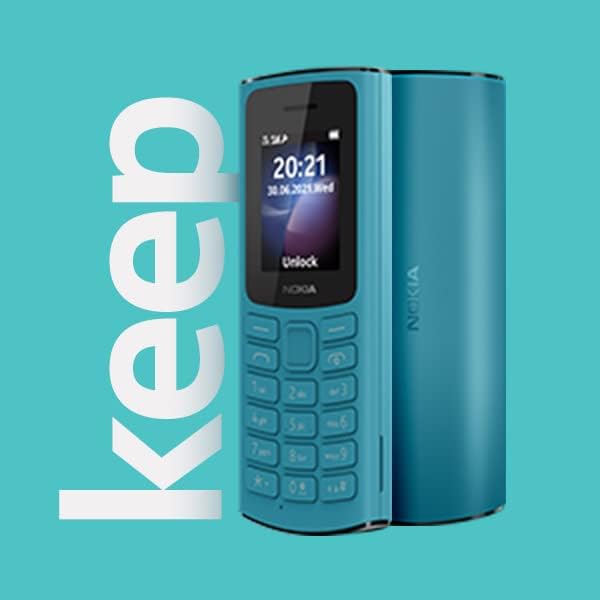 Nokia 105 4G Feature Phone Dual Sim, RAM 48 Mb, Rom 128 Mb