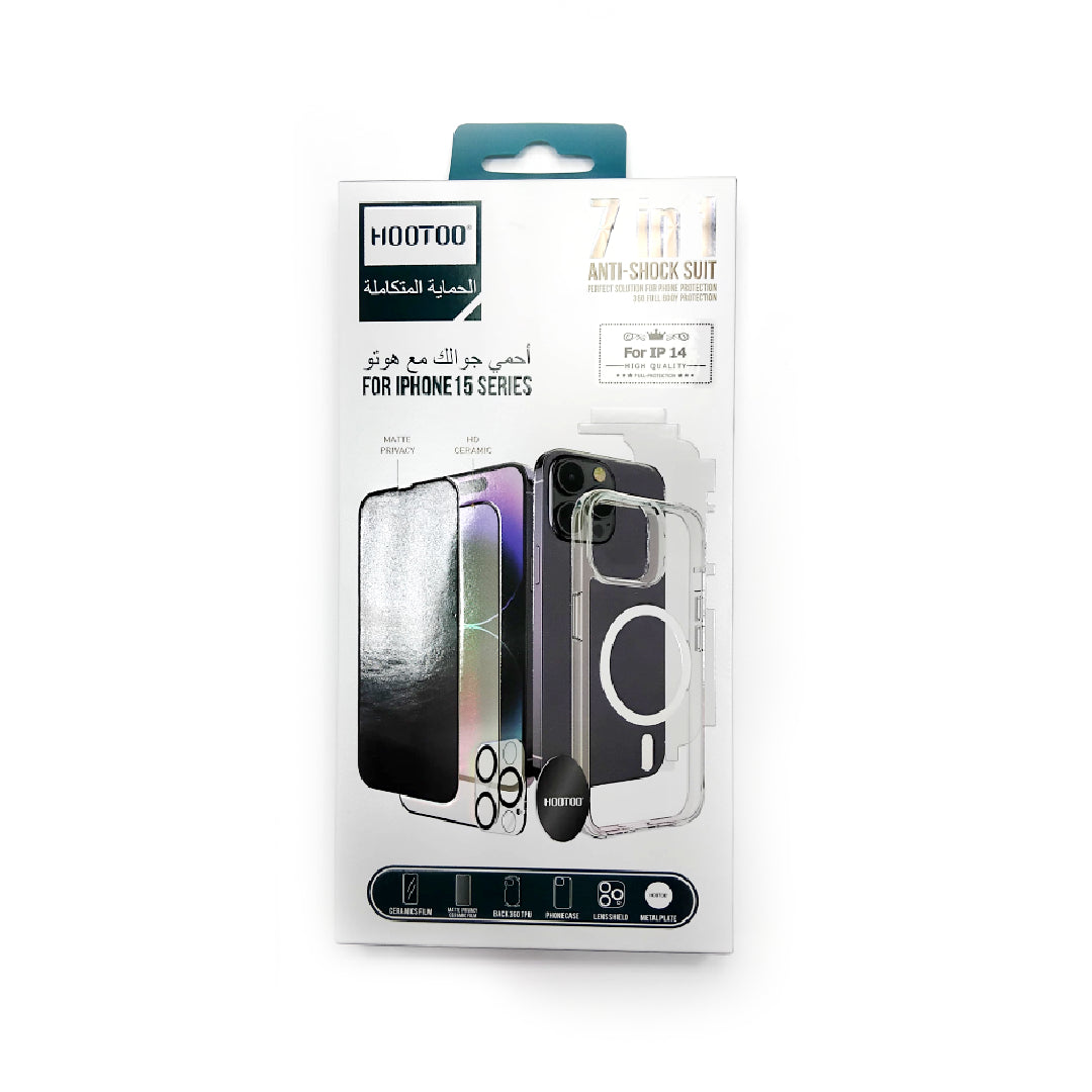 HOOTOO | 7 in 1 Full Protection Package | IPhone 14 (LP/UP/BV)