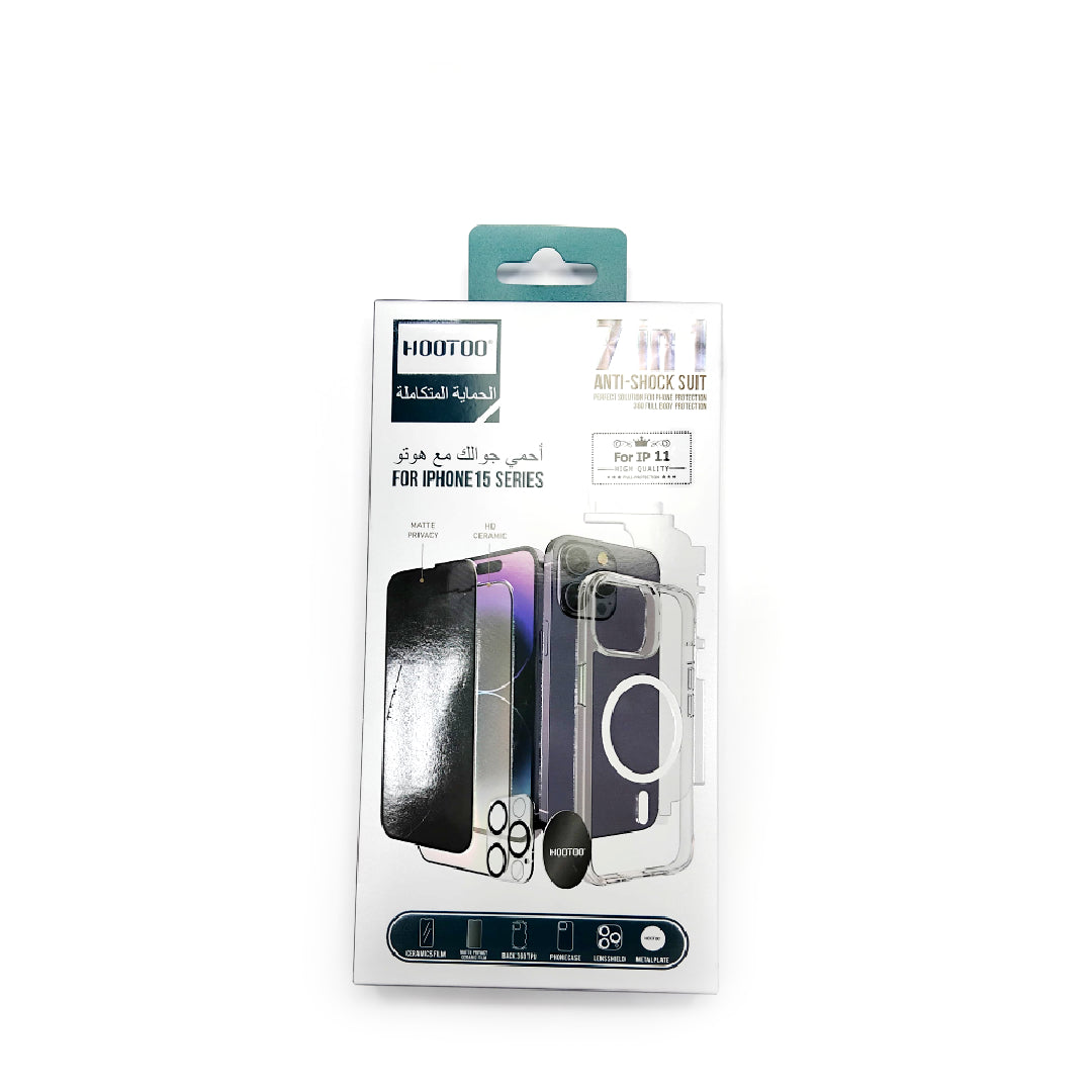 HOOTOO | 7 in 1 Full Protection Package | IPhone 11 (LP/UP/BV)