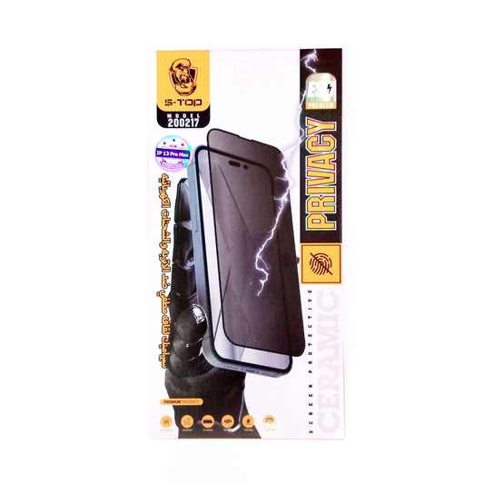 S-TOP Ceramic Matte Privacy Screen Protector | 200217 | IPhone 13 Pro Max (VB/VG/LB)