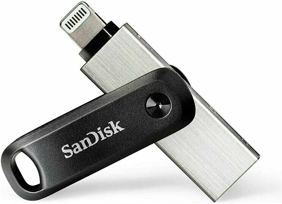 SanDisk iXpand Flash Drive Go 128GB - USB3.0 + Lightning - for iPhone and iPad