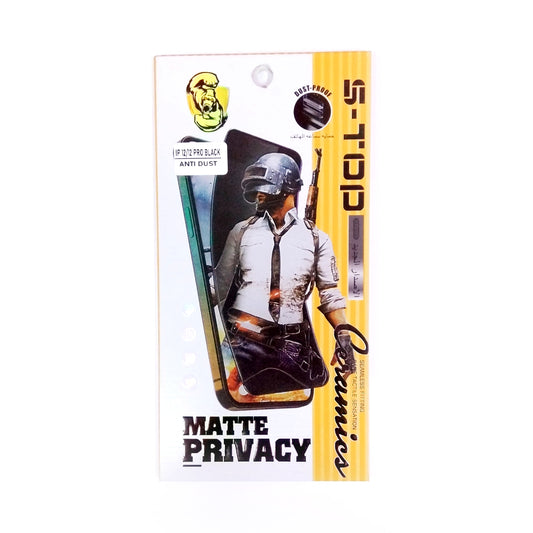 S-TOP Ceramic Matte Privacy Screen Protector | 200217 | IPhone 12 Pro (VB/VG/LB)