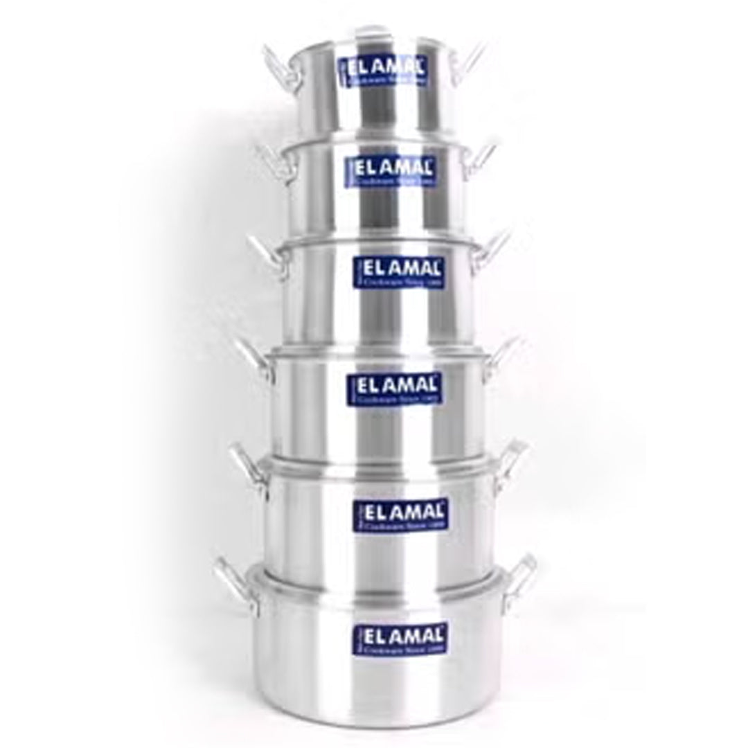 El Amal 6PCS Set Cookware | B.17-23078 (OMS-OMH-OIS)