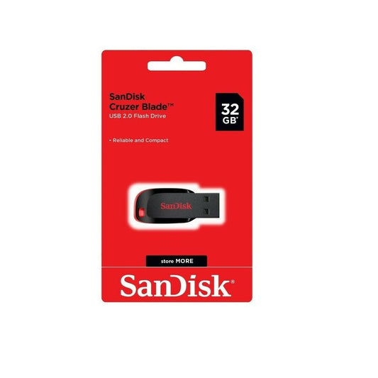 Sandisk Cruzer Blade USB 2.0 Flash Drive 32GB (LB/LD/EF)