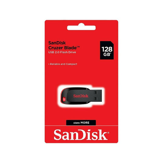 Sandisk Cruzer Blade USB 2.0 Flash Drive 128GB (XG/FV/DT)