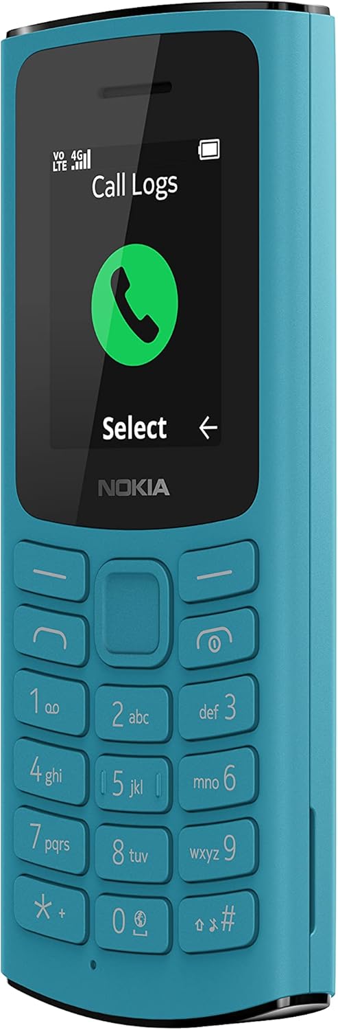 Nokia 105 4G Feature Phone Dual Sim, RAM 48 Mb, Rom 128 Mb