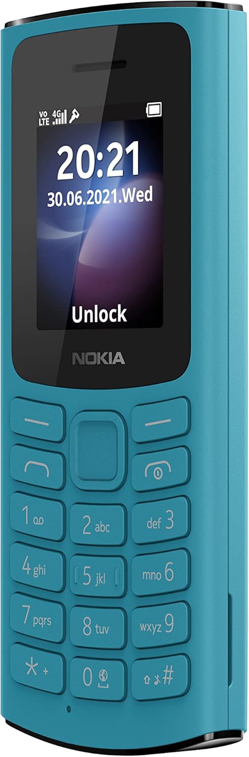 Nokia 105 4G Feature Phone Dual Sim, RAM 48 Mb, Rom 128 Mb