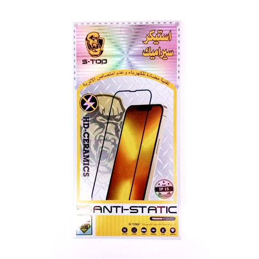 S-TOP HD-Ceramics Screen Protector Anti-Static | 6188 | IPhone 15 (SB/SG/ON)