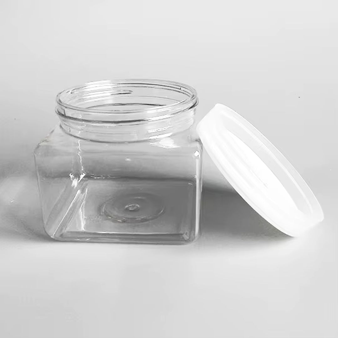 Plastic Square Jar 350ml | B.99830694 (OC-OH-OA)