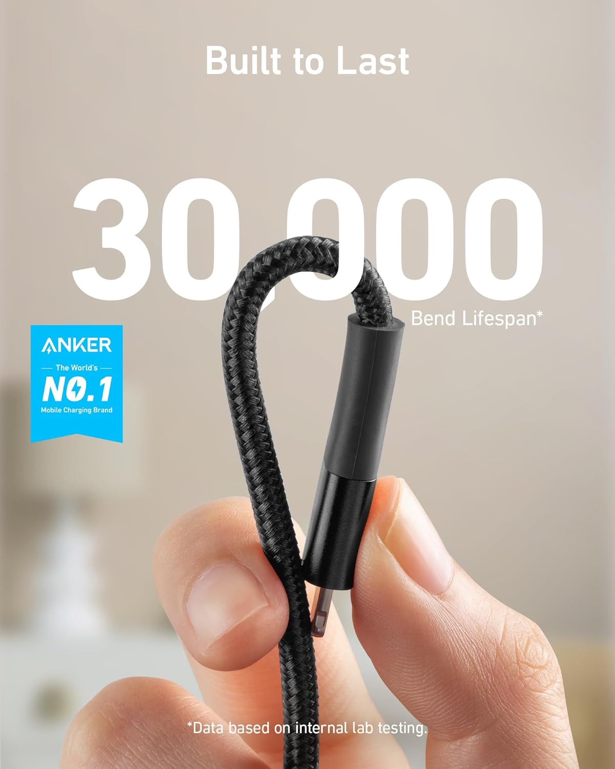 ANKER USB TO LIGHTNING CABLE 6FT/1.8M