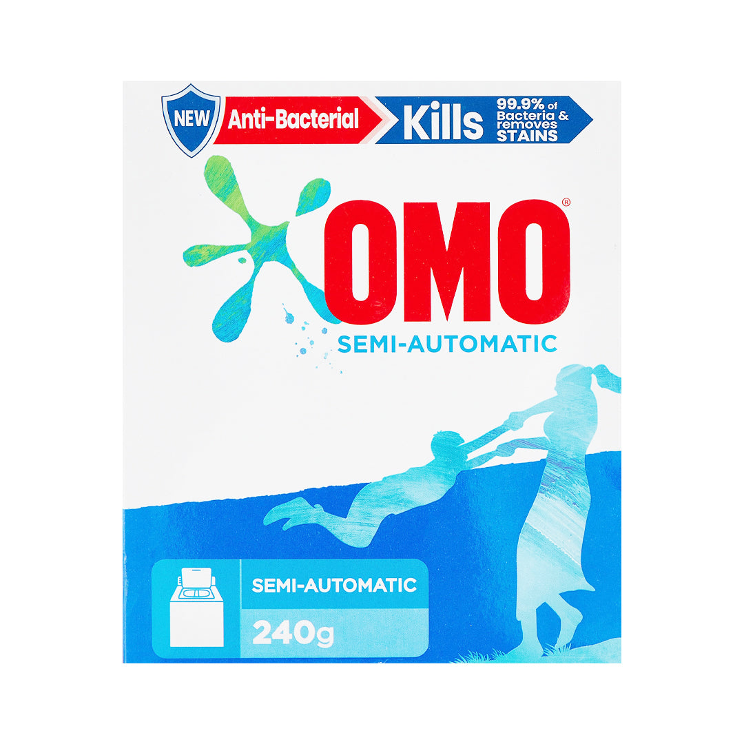 OMO Semi -Automatic Powder Laundry Detergent, Active, up to 100% stain removal in 1 wash 260 G | B.99873721 (RR/MO/MC-TX)