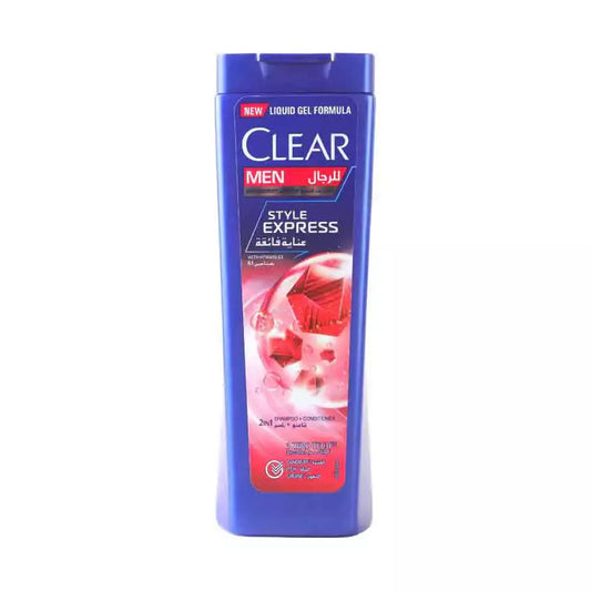 Clear Men Anti-Dandruff Shampoo Style Express 2In1 with Vitamin B3 Shampoo- 190ml | B.6281006422148 (MS-MC-MM)