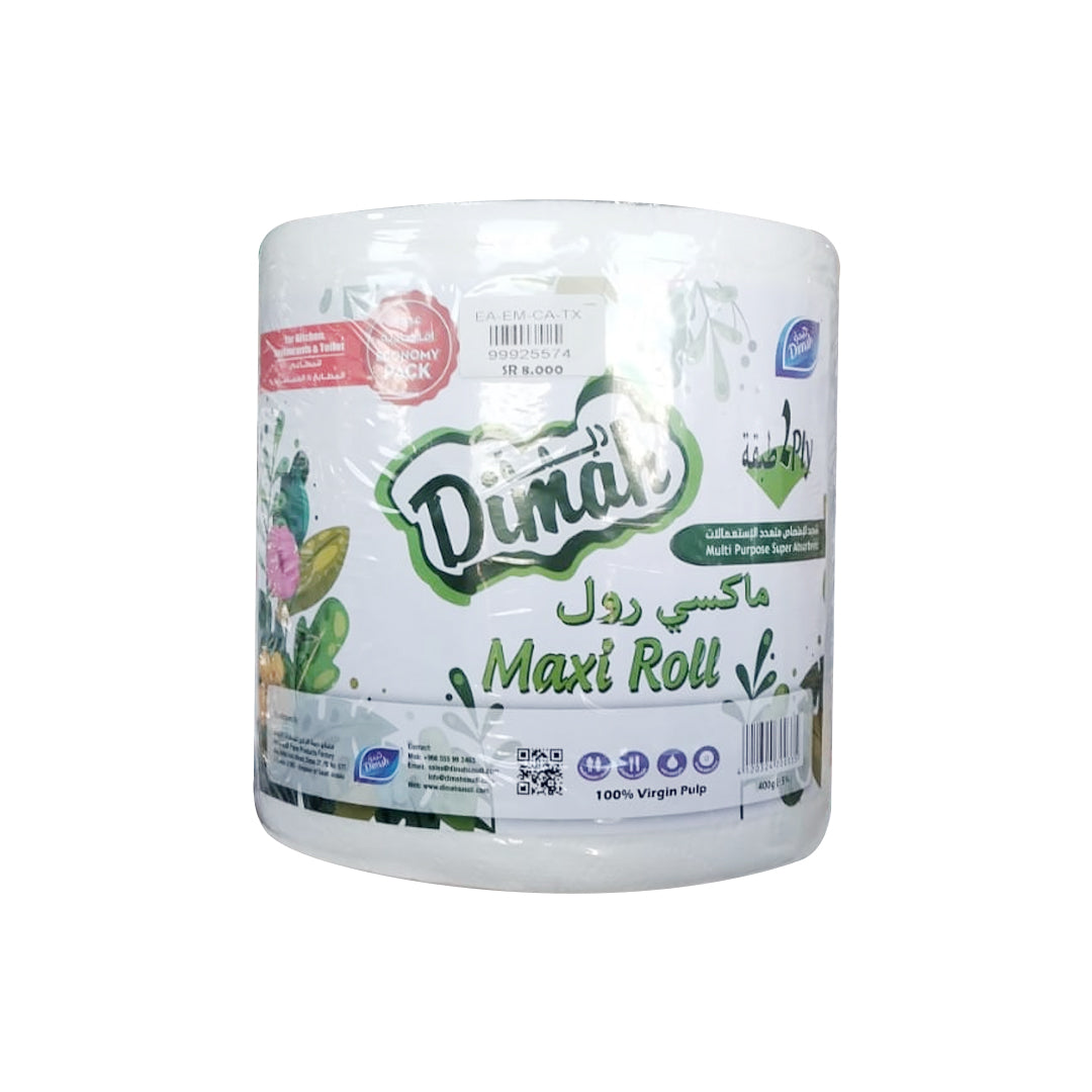 Dimah Tissue Maxi Roll 400g | B.99925574 (EA/EM/CA-TX)