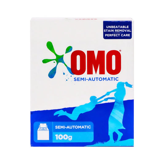 OMO Semi -Automatic Powder Laundry Detergent, Active, up to 100% stain removal in 1 wash 100 G | B.20048073 (RH/RR/RI-TX)