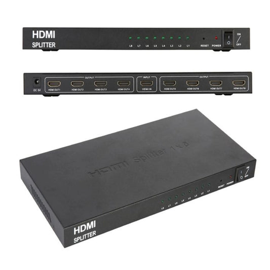 1x8 HDMI Splitter High Definition Multimedia Interface (PV/TV/LUT)