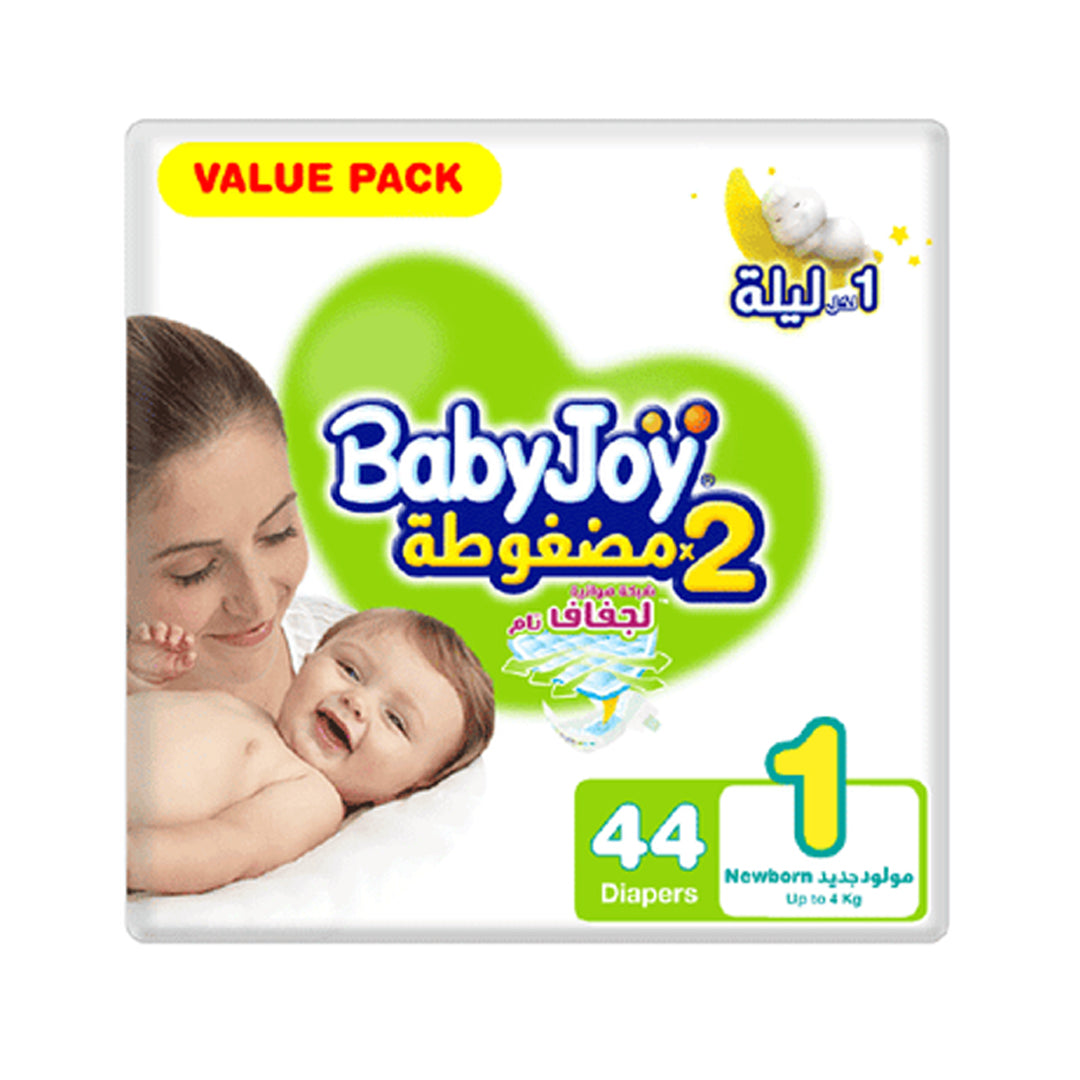 Baby Joy Size (1) Value Pack 44 Diapers | B.6281008277074 (OOI-ONO-ONH)