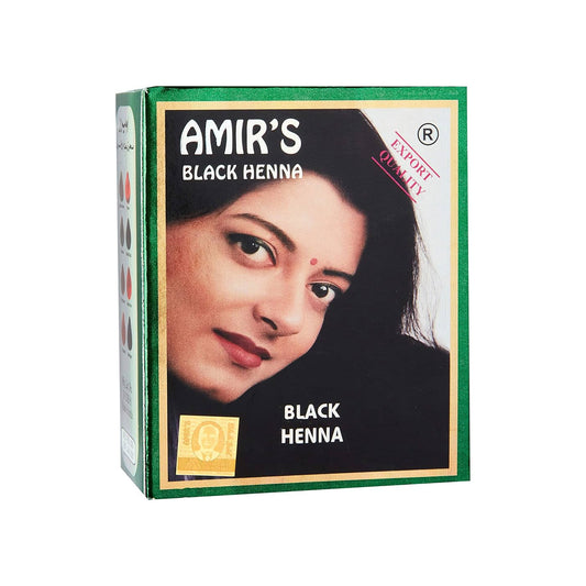 Amir Henna Powder, Black, 10g X 6 Pouches | B.20033032 (MH/MR/IS-TX)