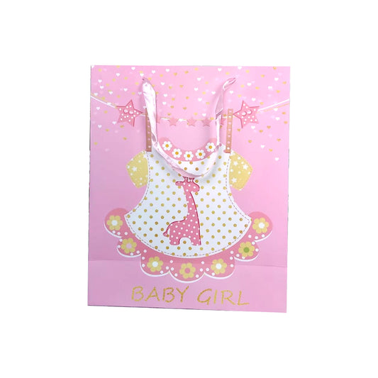 Gift Bag Baby Girl 32cm H, 26cm W | B.7647173419715 (NM/ES/EN-TX)