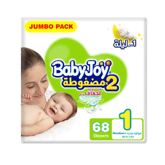 Baby Joy Size (1) Jumbo Pack 68 Diapers | B.99911980 (OSI-OOS-OOE-TX)