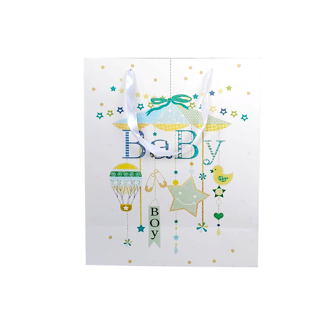 Gift Bag Baby Boy 32cm H, 26cm W | B.7647173419715 (NM/ES/EN-TX)