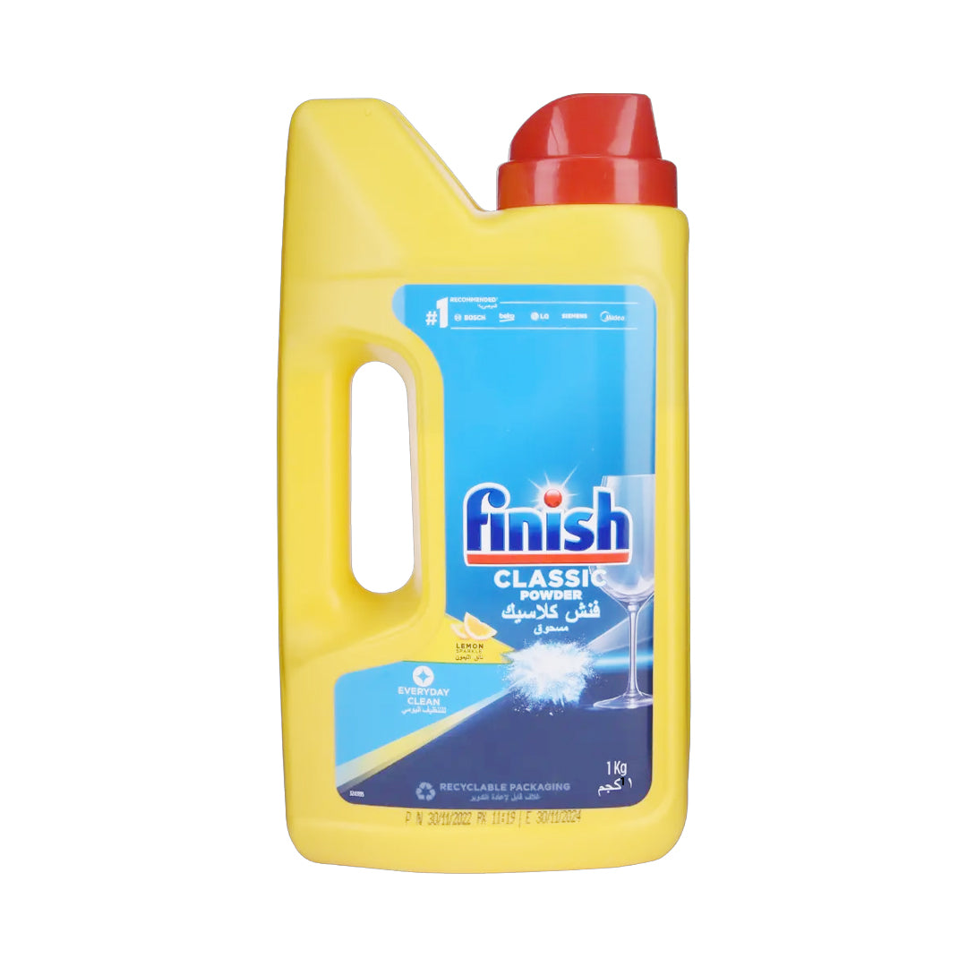 Finish Dishwasher Detergent Powder Lemon 1 kg | B.8002910006976 (EAS-ERS-EMS)