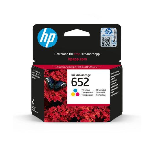 Hp 652 Tri-Color Original Ink Advantage Cartridge (BU/BG/AI)