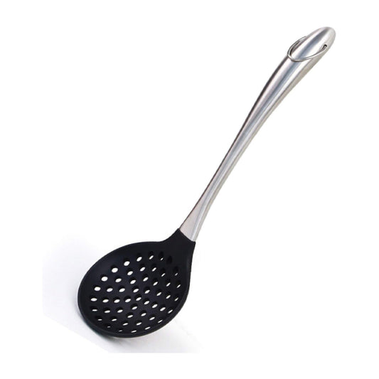 Kitchen Silicone Skimmer Slotted Spoon-Cooking Utensils with Heat Resistant Silicone Covering | B.2022000012911 (CA/HN/HC-TX)