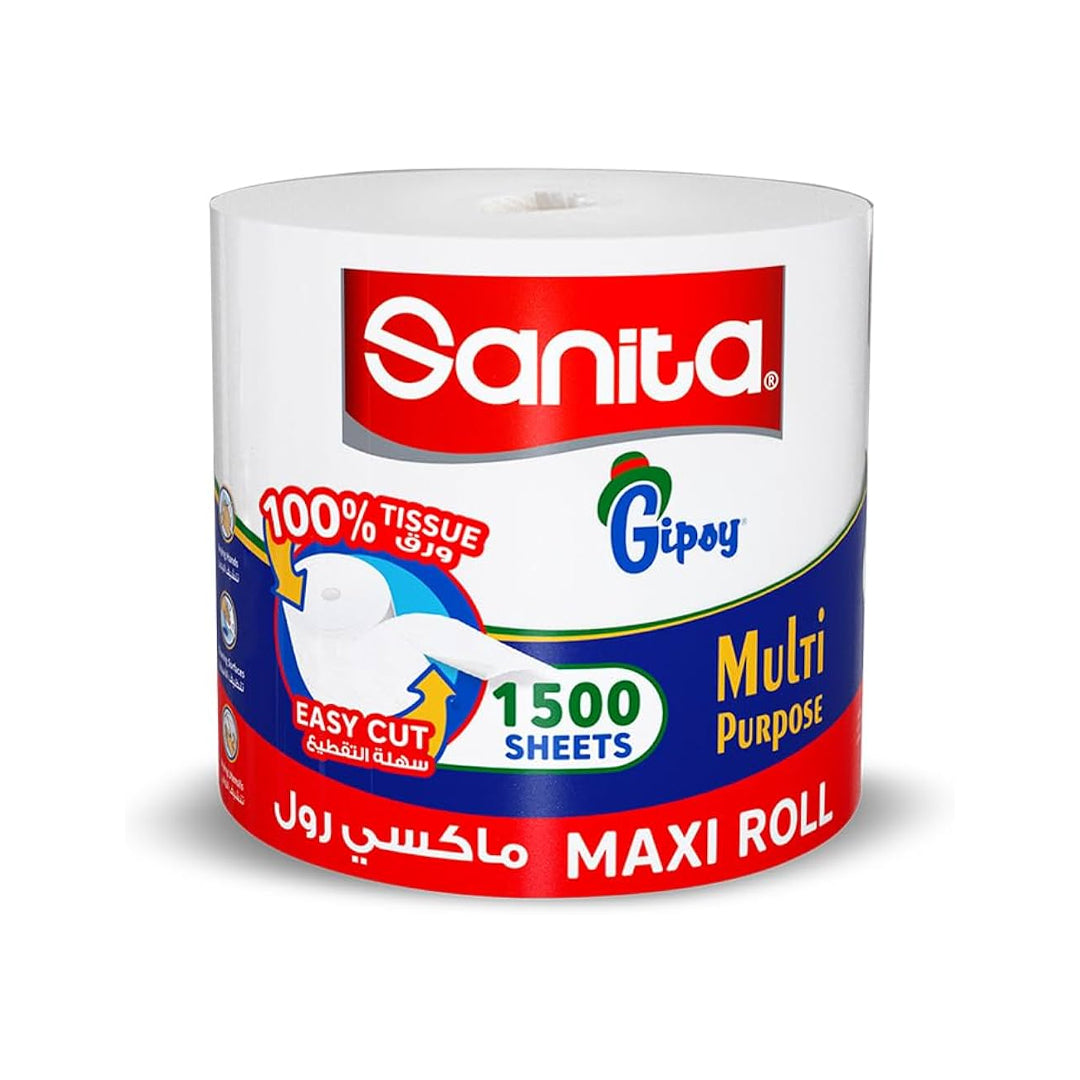 Sanita Gipsy 1500 Sheets Maxi Tissue Roll | B.99829377 (MA/IS/IN-TX)