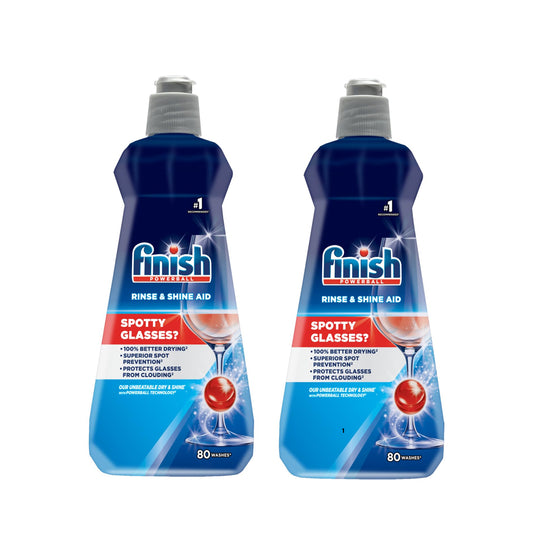 Finish Dishwasher Rinse Aid, Shine & Dry - 400 ml | B.20051598 (NHH-NAS-NAH)