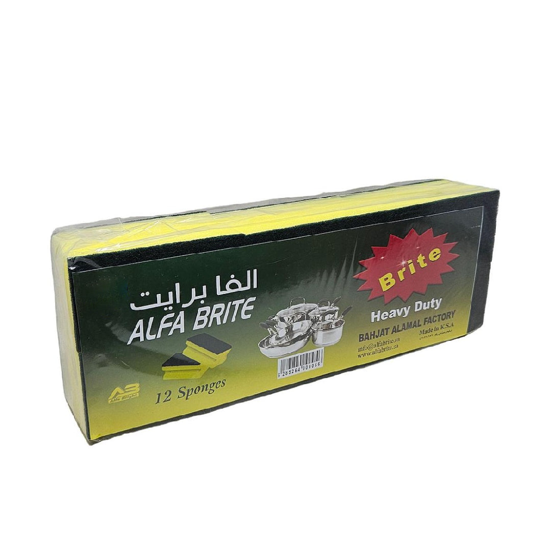 Alfa Brite | Pack Of Cleaning Sponge | Heavy Duty 12PCS | B.20038083 (EH/ER/CS-TX)