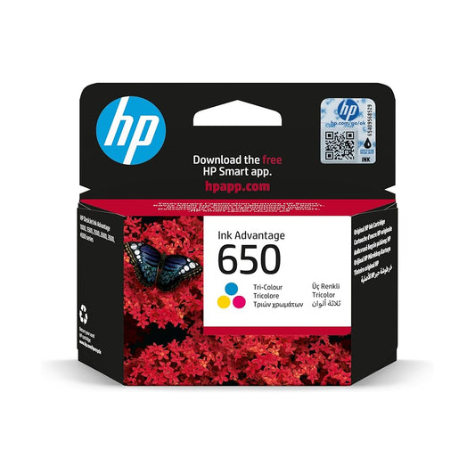 Hp 650 Tri-Color Original Ink Advantage Cartridge (FP/HF/AG)
