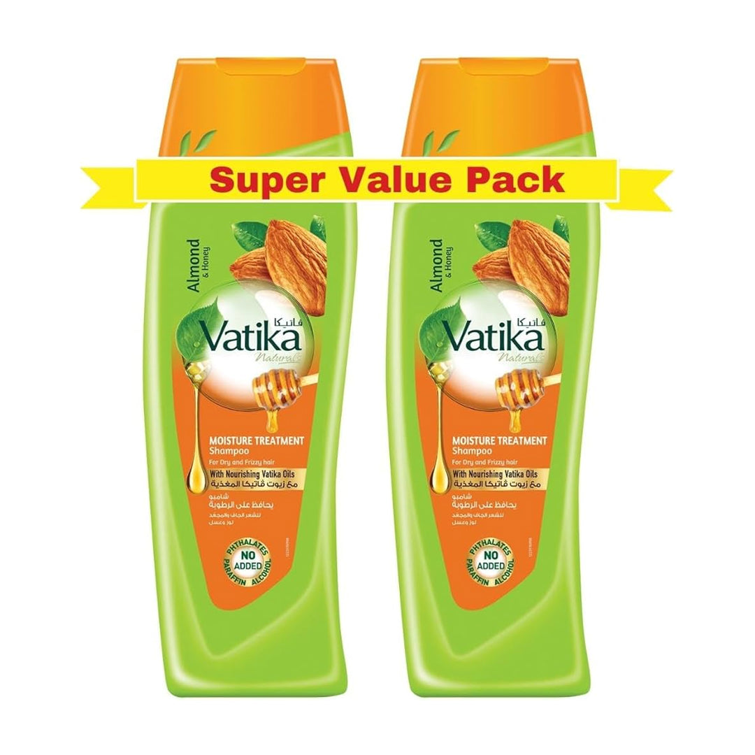 Vatika Naturals Almond & Honey Moisture Treatment Shampoo 2x400ml | B.6666666699985 (RH-RM-MO)