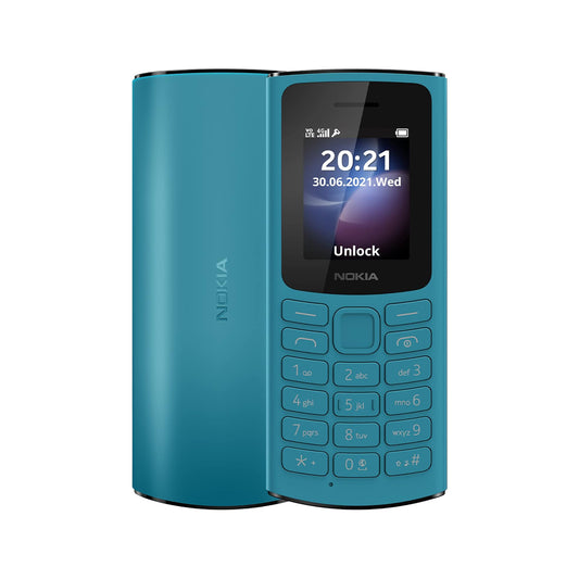 Nokia 105 4G Feature Phone Dual Sim, RAM 48 Mb, Rom 128 Mb